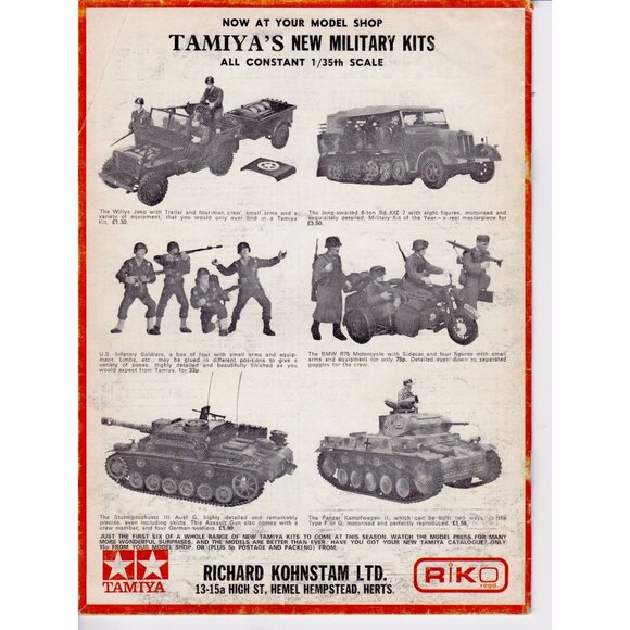 Military Modelling Magazine October 1972 UK Import | Tanks Figures Plans - Picture 9 of 9